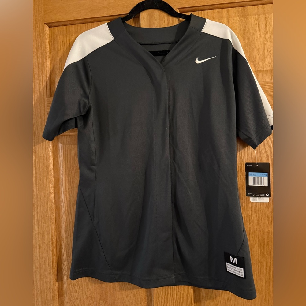 Nike gray/white softball/baseball jersey women’s size medium.